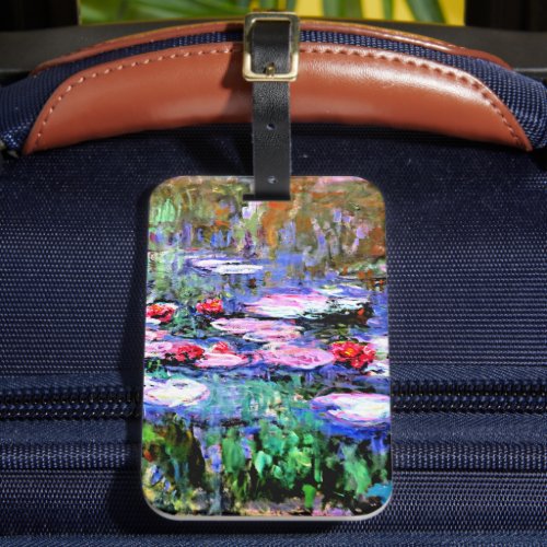 Monet _ Los Nenufares waterlilies  Luggage Tag