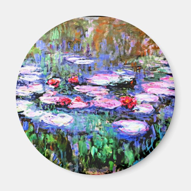 Monet - Los Nenufares (waterlilies) Magnet (Front)