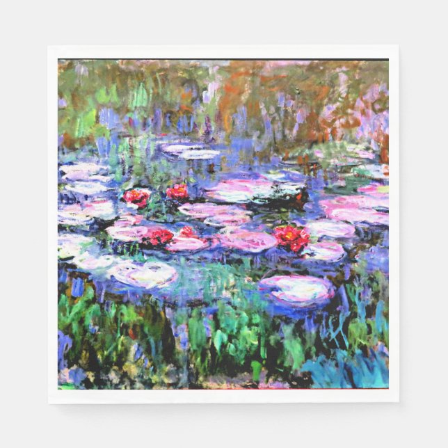 Monet - Los Nenufares (waterlilies)  Napkins (Front)