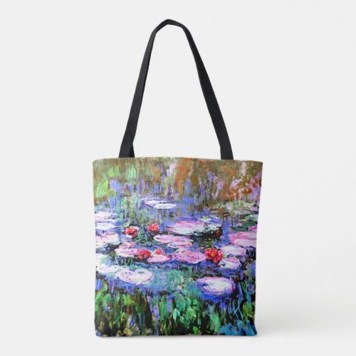 Monet _ Los Nenufares waterlilies Tote Bag
