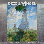 Monet- Madame Monet and Her Son Decoupage Tissue Paper<br><div class="desc">This decoupage tissue paper features a high-resolution photograph of Claude Monet’s Madame Monet and Her Son, a tender and intimate Impressionist masterpiece. The painting depicts Camille Monet and their young son, Jean, enjoying a peaceful moment outdoors. Monet’s delicate brushstrokes and luminous palette capture the play of light on the figures...</div>