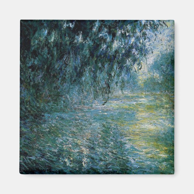 Monet - Morning on the Seine in the Rain Magnet (Front)