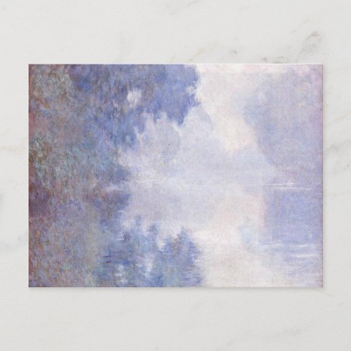 Monet _ Morning on the Seine Mist Postcard
