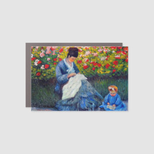 Monet Mother and Child in Garden Car Magnet