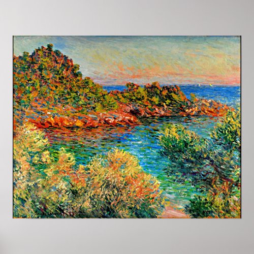 Monet _ Near Monte Carlo famous painting Poster