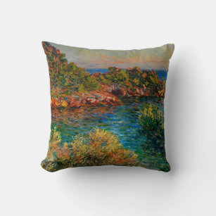 Monet - Near Monte Carlo, Throw Pillow