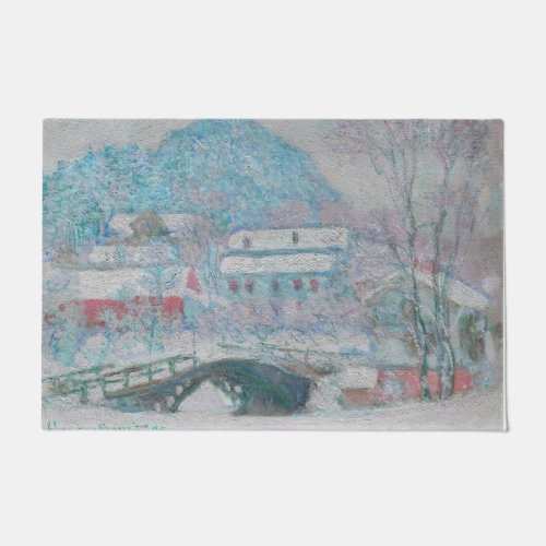 Monet _ Norway Sandviken Village in the Snow Doormat