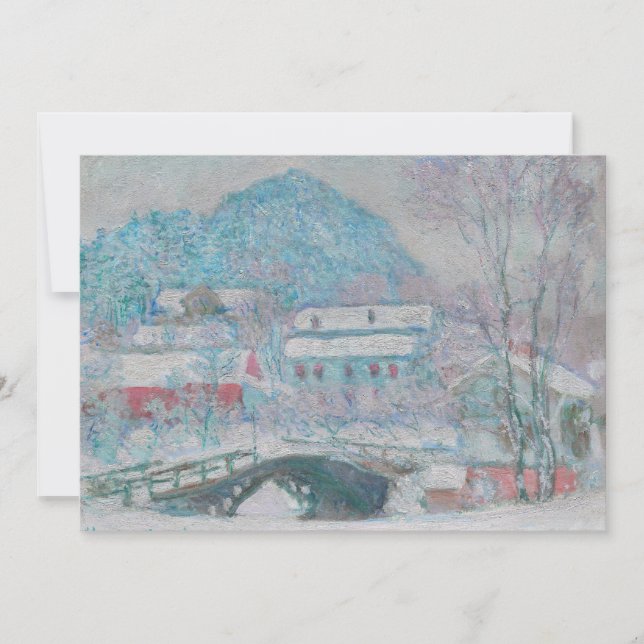 Monet - Norway, Sandviken Village in the Snow Invitation (Front)