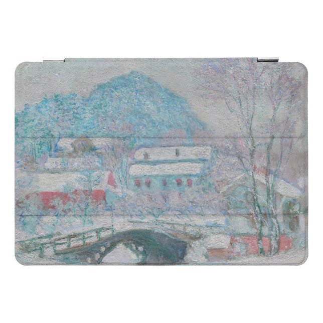 Monet - Norway, Sandviken Village in the Snow iPad Pro Cover (Horizontal)