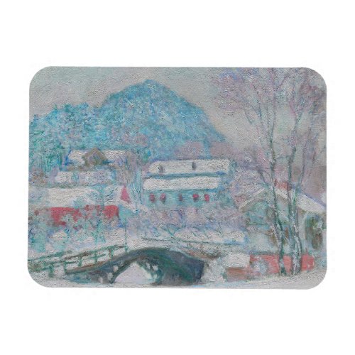 Monet _ Norway Sandviken Village in the Snow Magnet