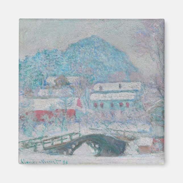 Monet - Norway, Sandviken Village in the Snow Magnet (Front)