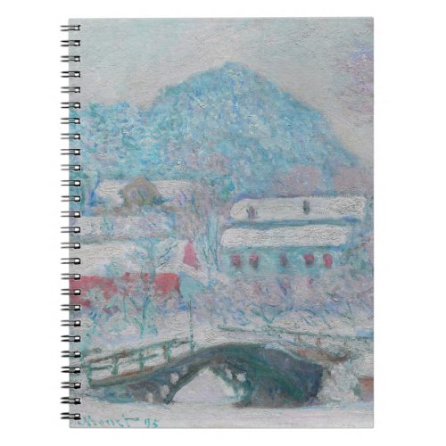 Monet _ Norway Sandviken Village in the Snow Notebook