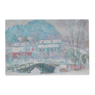 Monet - Norway, Sandviken Village in the Snow Placemat