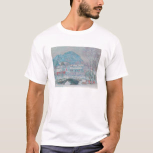 Monet - Norway, Sandviken Village in the Snow T-Shirt