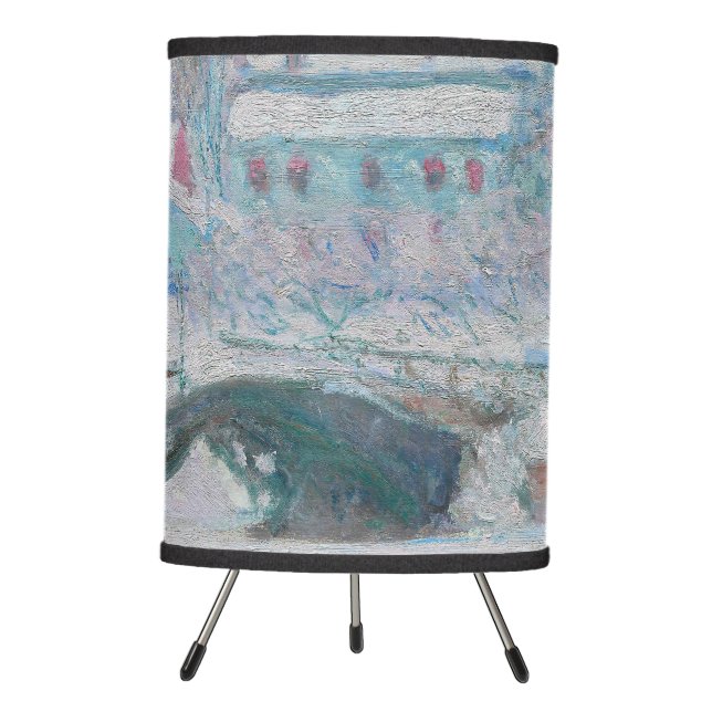 Monet - Norway, Sandviken Village in the Snow Tripod Lamp (Front)