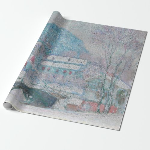 Monet _ Norway Sandviken Village in the Snow Wrapping Paper