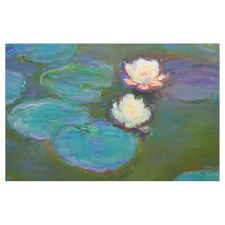 Monet Nympheas (1897-1898) Fine Art Fabric