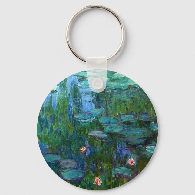 Monet Nympheas Water Lilies Key Chain (Front)