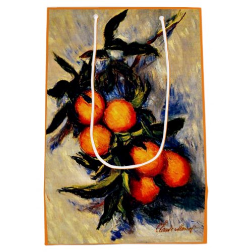 Monet _ Orange Branch Bearing Fruit Medium Gift Bag