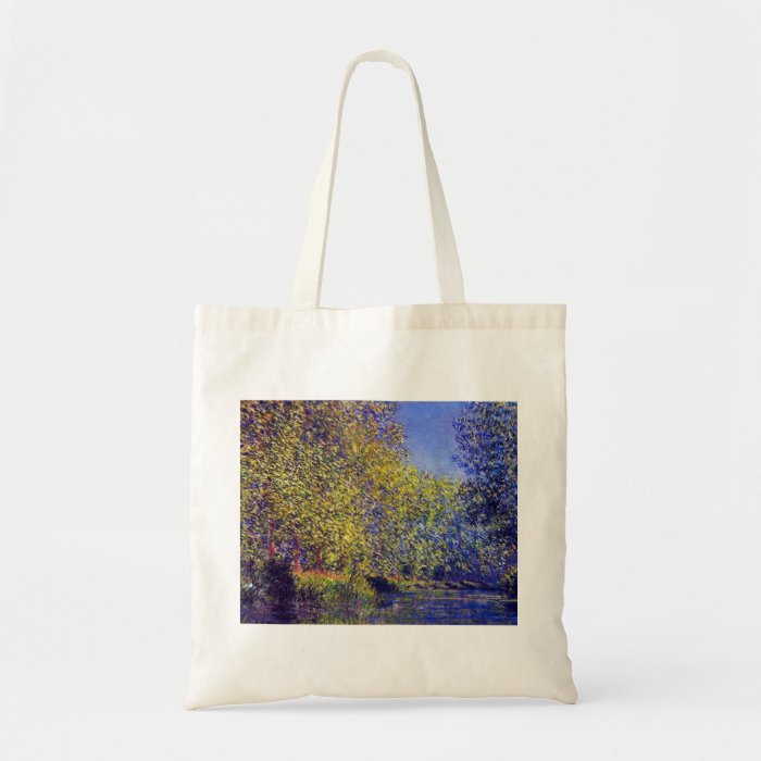 Monet painting bend in river Epte near Giverny Tote Bag