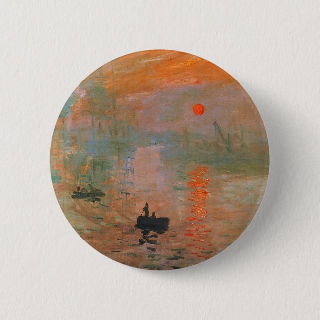 Monet Painting Button (Front)