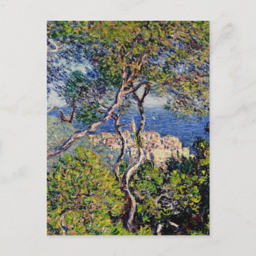 Monet Painting Landscape Postcard