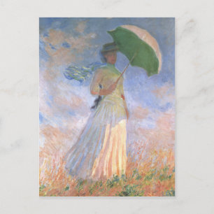 Monet Painting Postcard