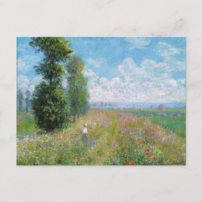Monet Painting Postcard (Front)