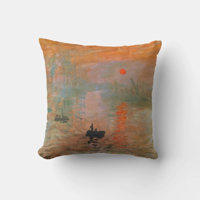 Monet Painting Throw Pillow (Front)