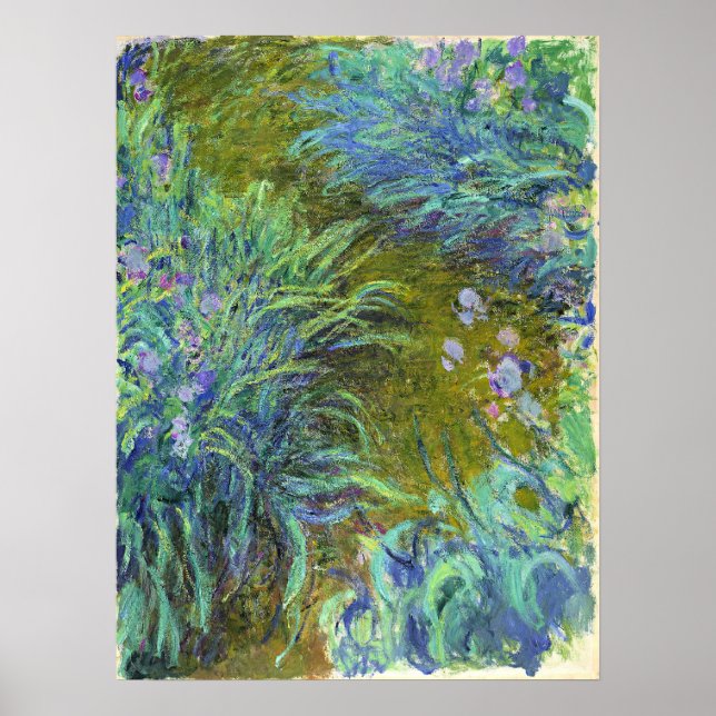 Monet - Path through the Irises 02 Poster (Front)