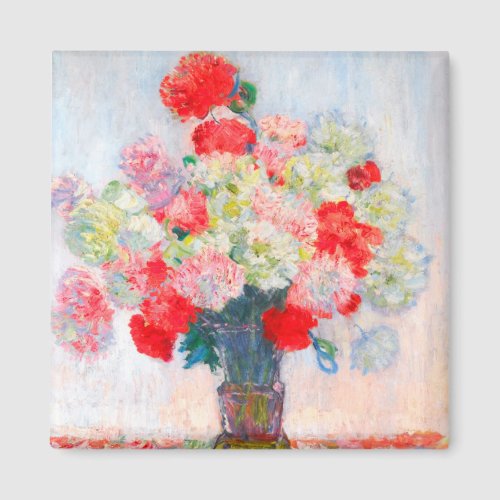 Monet Peonies Magnet