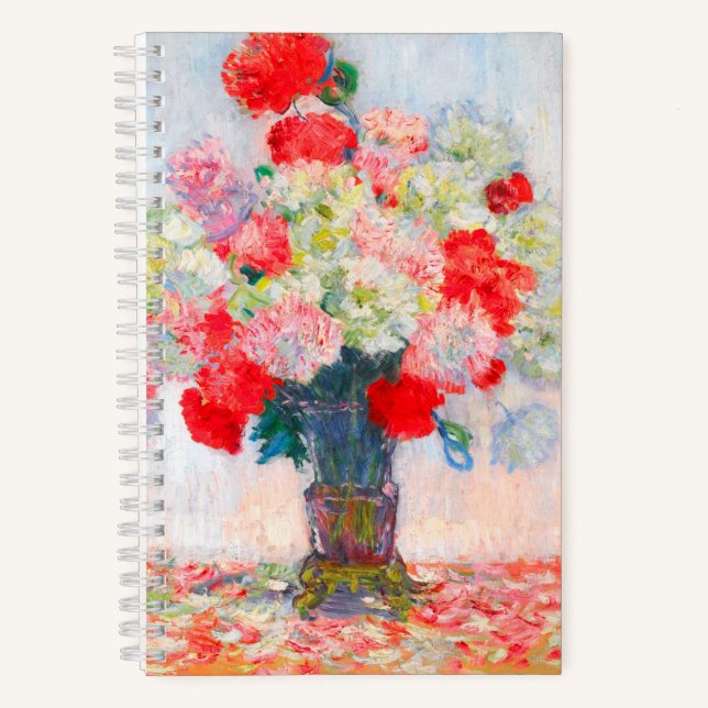 Monet Peonies Notebook (Front)