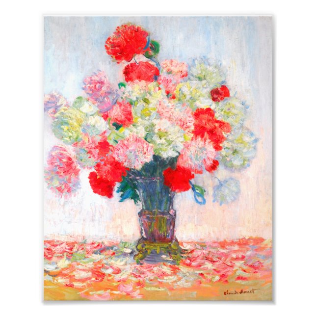 Monet Peonies Photo Print (Front)