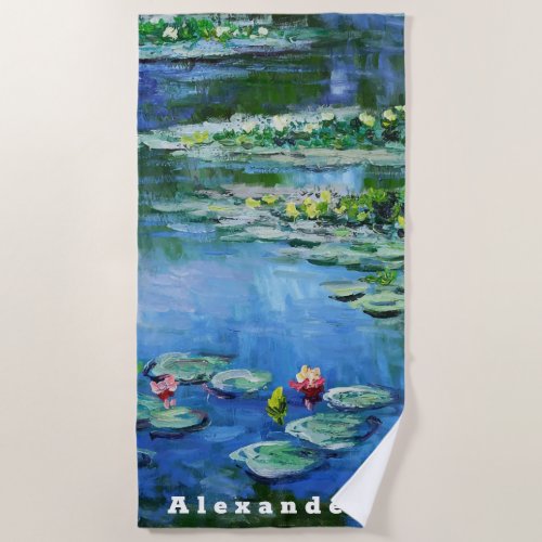 Monet Personalize Beach Towel