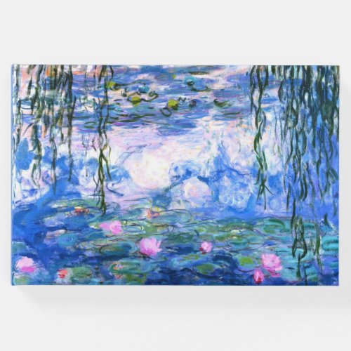 Monet Pink Water Lilies  Guest Book