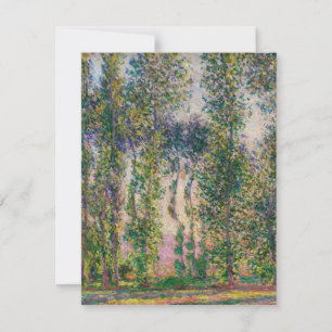 Monet Poplars at Giverny Invitations