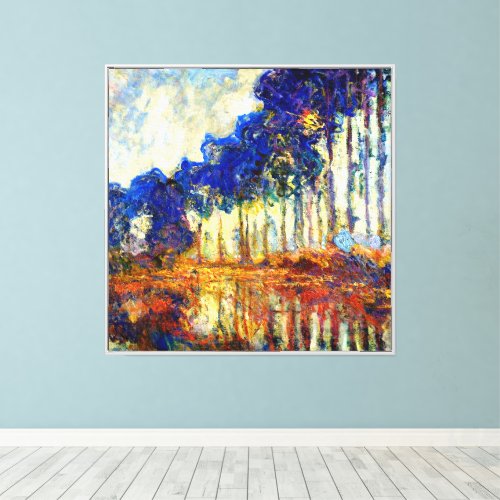 Monet _ Poplars in Autumn Canvas Print