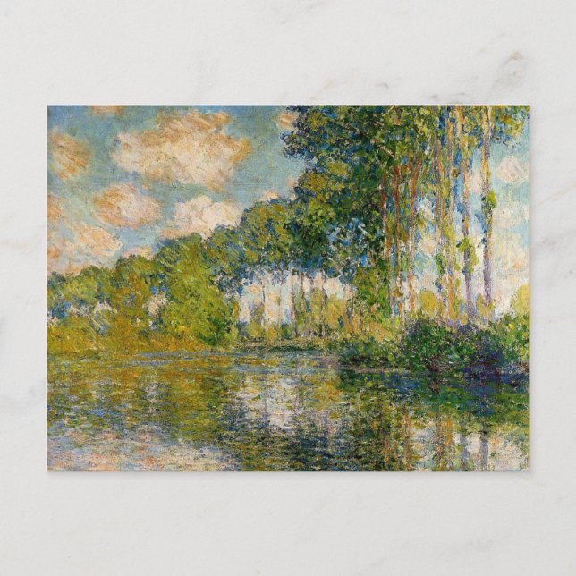 Monet - Poplars on the Banks of the River Epte Postcard (Front)