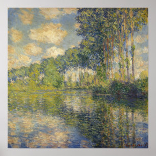 Monet - Poplars On The Epte Poster