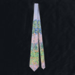 Monet - Poplars, Pink Effect Neck Tie<br><div class="desc">Poplars,  Pink Effect. Famous painting by French Impressionist artist,  Claude Monet.</div>