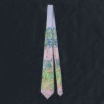 Monet - Poplars, Pink Effect Neck Tie<br><div class="desc">Poplars,  Pink Effect. Famous painting by French Impressionist artist,  Claude Monet.</div>