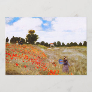 Monet Poppies Invitations