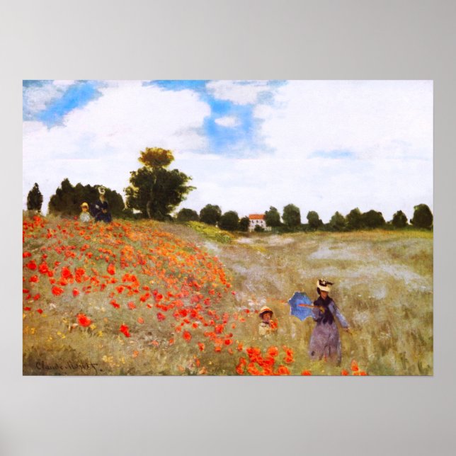 Monet Poppies Poster (Front)