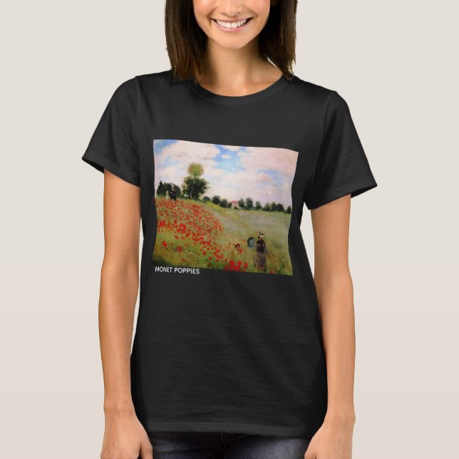 Monet Poppies T-Shirt (Front)