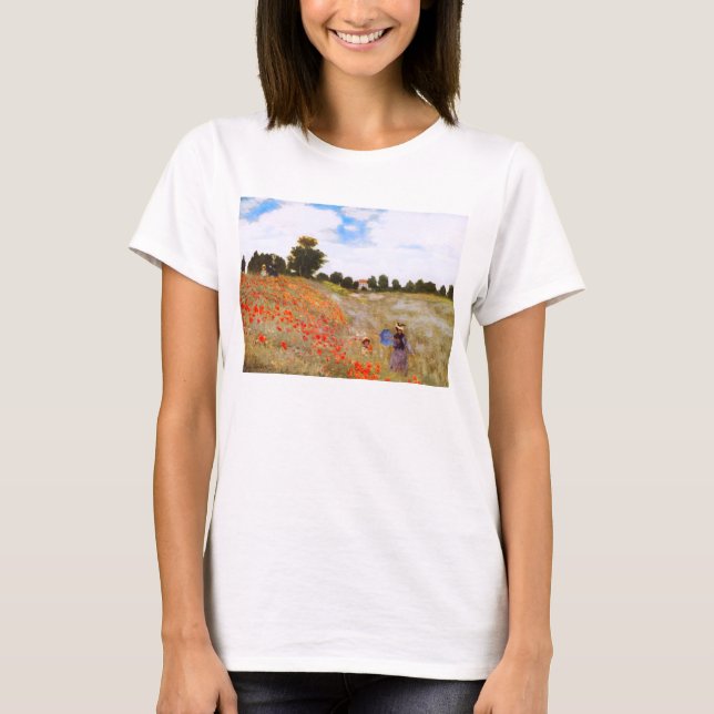 Monet Poppies T-shirt (Front)