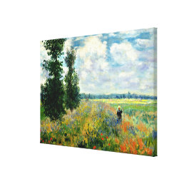 Monet - Poppy Field, Argenteuil Canvas Print
