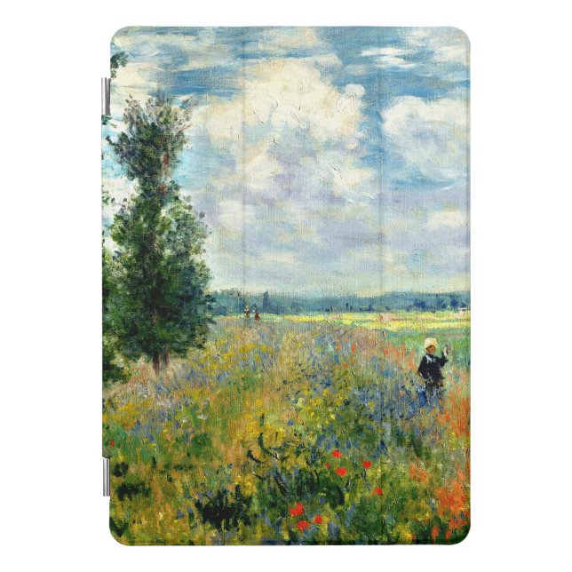 Monet - Poppy Field, Argenteuil, fine art, iPad Pro Cover (Front)