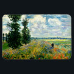 Monet - Poppy Field, Argenteuil, Impressionism art Magnet<br><div class="desc">Poppy Field,  Argenteuil,  fine art vintage painting by French artist Claude Monet</div>