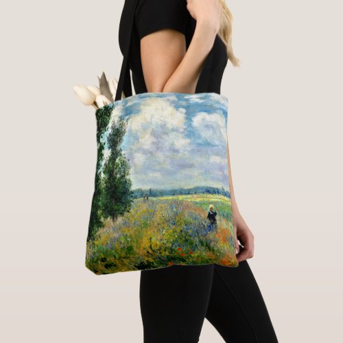 Monet _ Poppy Field Argenteuil Tote Bag