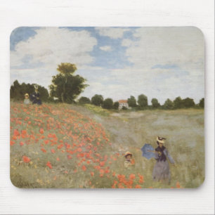 Monet Poppy Field Mouse Pad